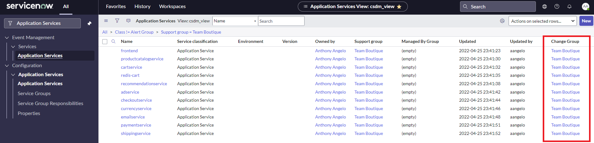 create new assignment group in servicenow